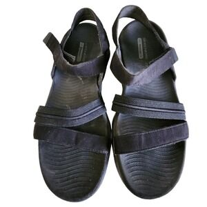 Skechers GO Walk Flex Black Sandal‎ On-the-GO Sandals Shoes Size 8 140651